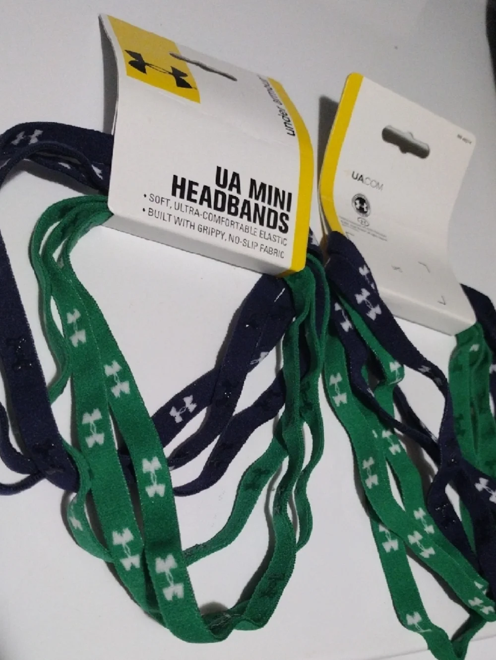 Under Armour Green & Navy Mini Headbands (Pack of 2)